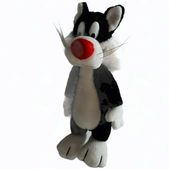 Vintage SYLVESTER the CAT Stuffed Animal Plush 11 WB Toy Looney Tunes - Picture 2 of 10